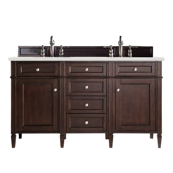 James Martin Vanities Brittany 60" Double Vanity, Burnished Mahogany